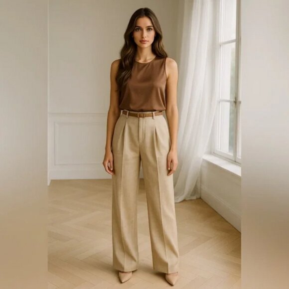 Max Mara Studio Herringbone Linen Trousers – Size US IT 38 - Picture 7 of 7